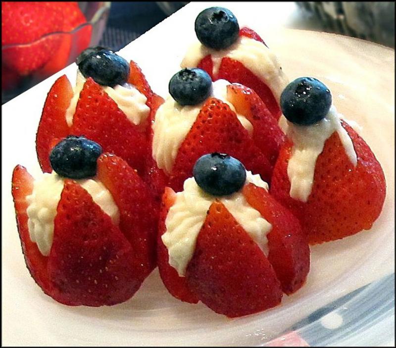 Strawberry and blueberry buttercream treats. JACK CLEMONS PHOTO